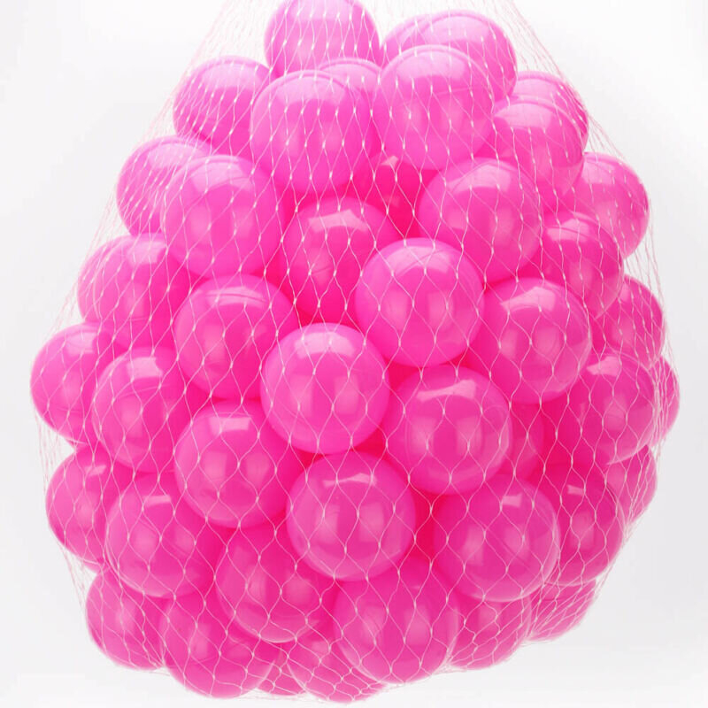 100 Bóng nhựa màu hồng cho bé gái đồ chơi cho bé đường kính 5.5 cm - Sản phẩm Việt Nam chất lượng cao