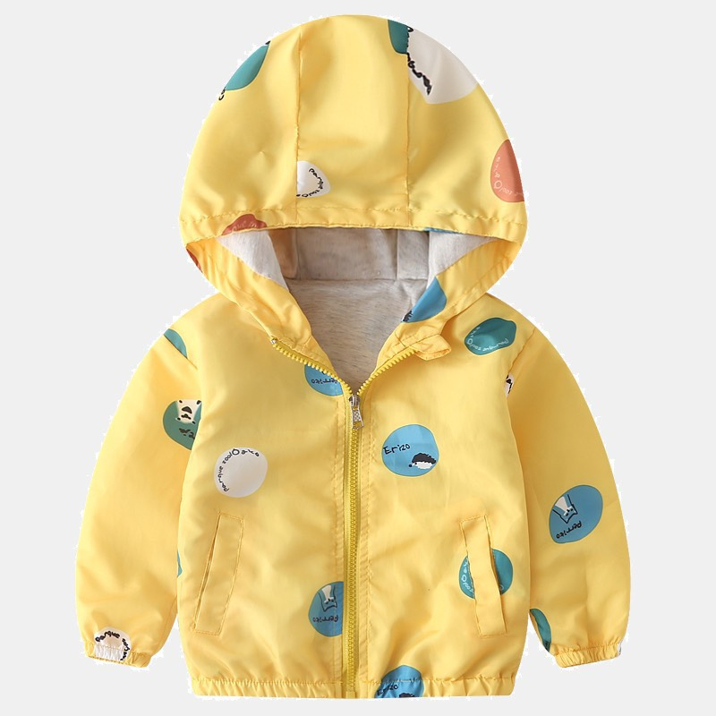 Áo khoác gió lót cotton họa tiết siêu xinh cho bé trai bé gái
