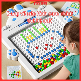 Bảng vẽ xếp hình nam châm thế hệ mới cho bé, đồ chơi giáo dục phát triển trí tuệ thông minh trẻ em 2 3 4 5 tuổi TOYLIFE