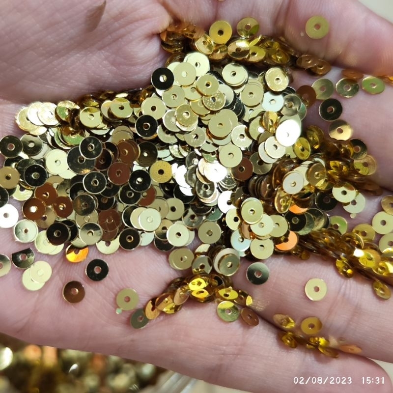 20g Kim sa bằng màu vàng kim