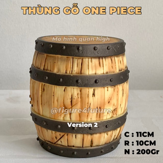 (Có sẵn) Mô hình thùng gỗ One piece cao 11CM - mô hình trang trí hình cái thùng - ONEPIECE FIGURINE