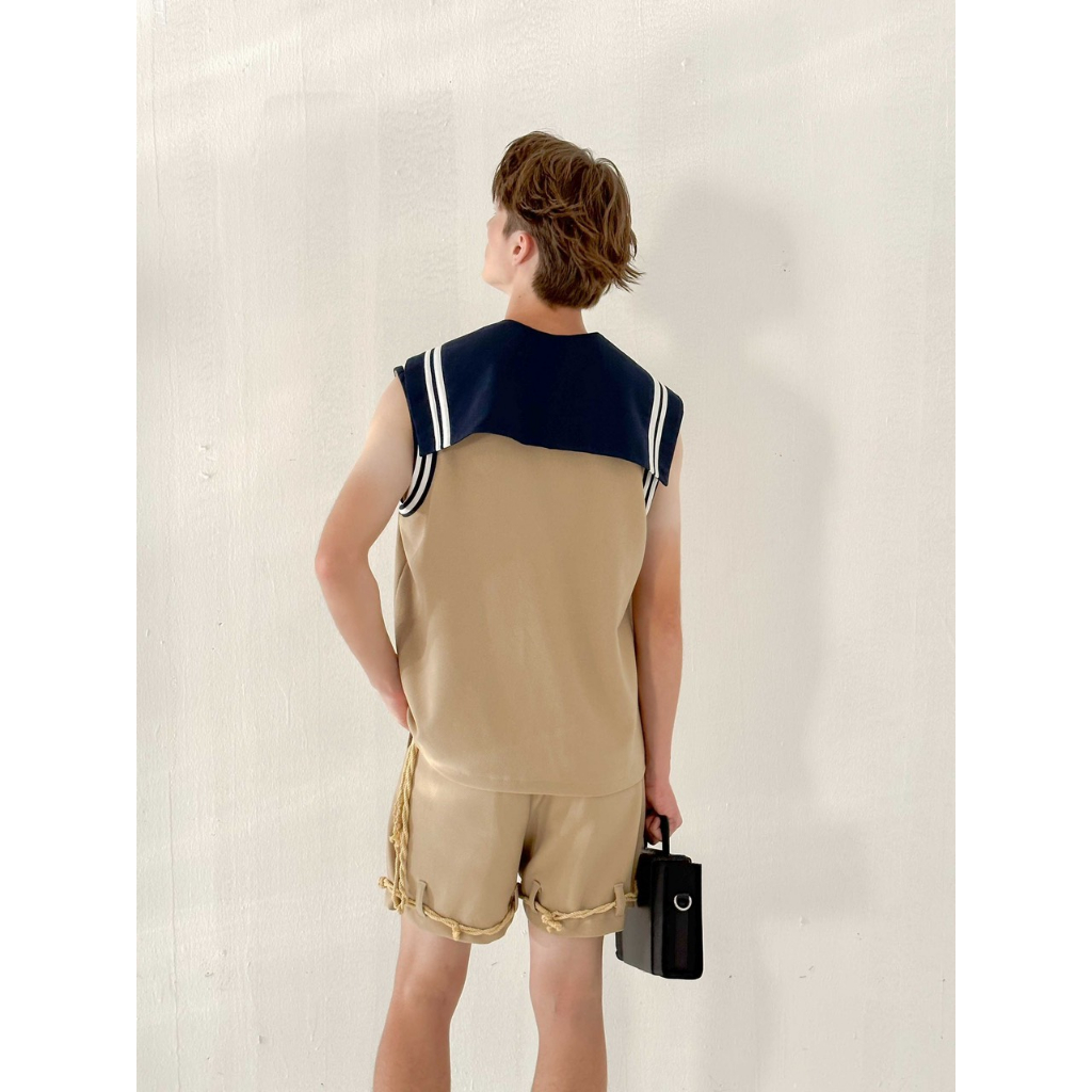 BLANKESPACE Áo Tanktop Navagio Tanktop Vải Cotton Thời Trang Nam Nữ Unisex