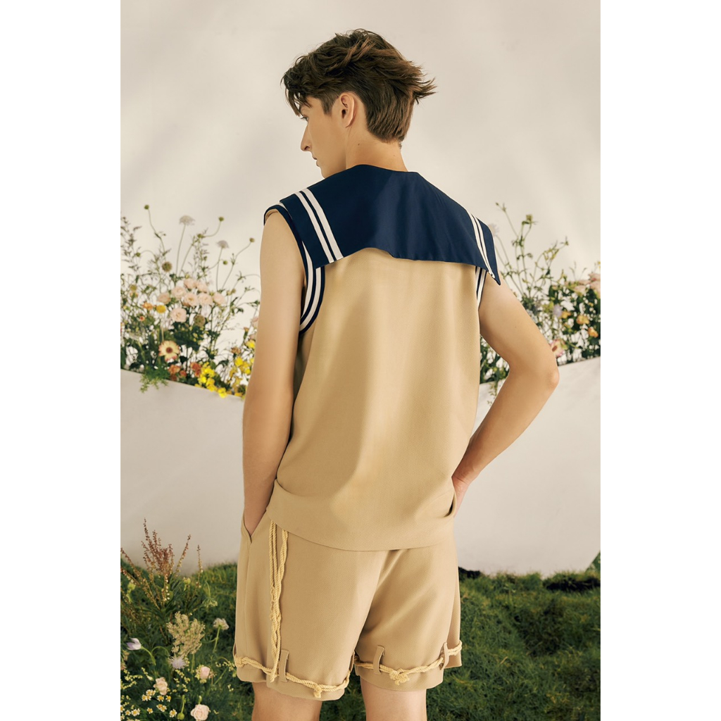 BLANKESPACE Áo Tanktop Navagio Tanktop Vải Cotton Thời Trang Nam Nữ Unisex