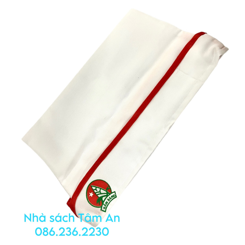 Mũ Cano học sinh/ Mũ Cano đội viên/Măng non vải kaki trắng