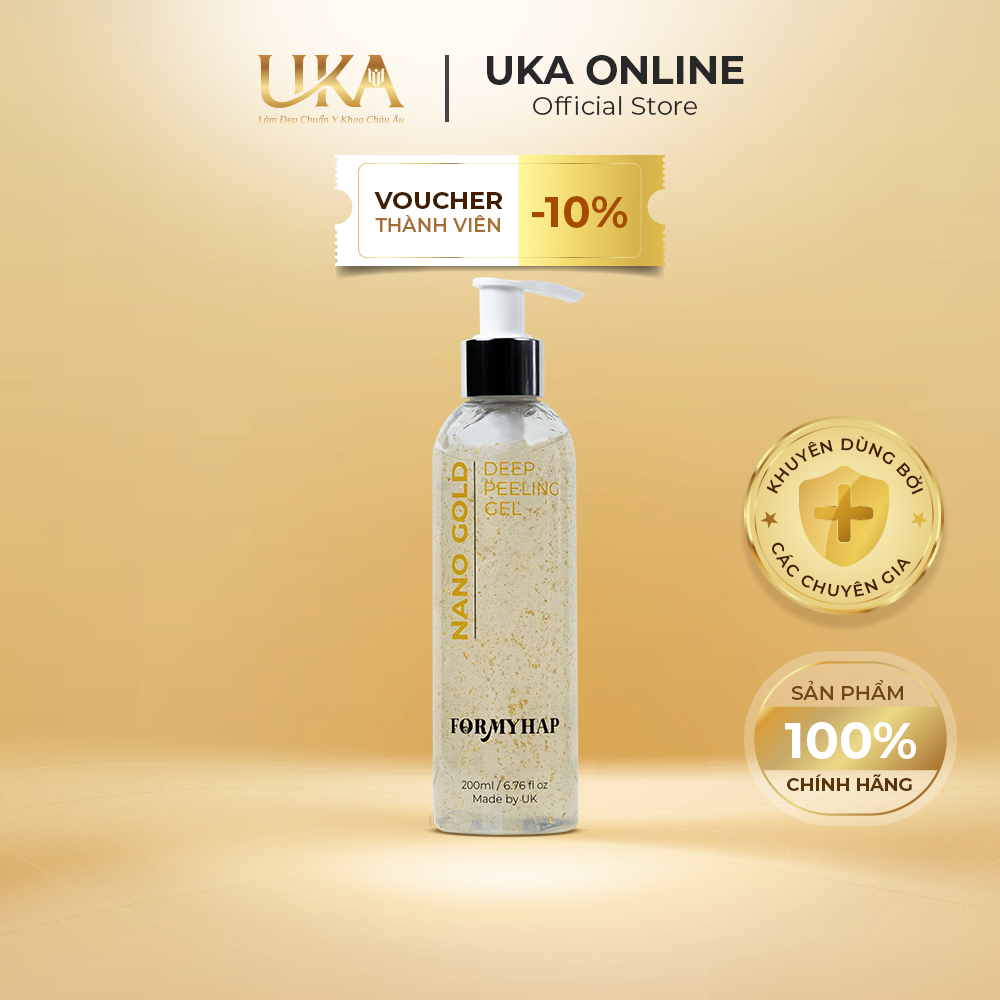 Gel Tẩy Tế Bào Chết Nano Gold FORMYHAP 200ml SẠCH TRONG – LÁNG MỊN – SÁNG BÓNG