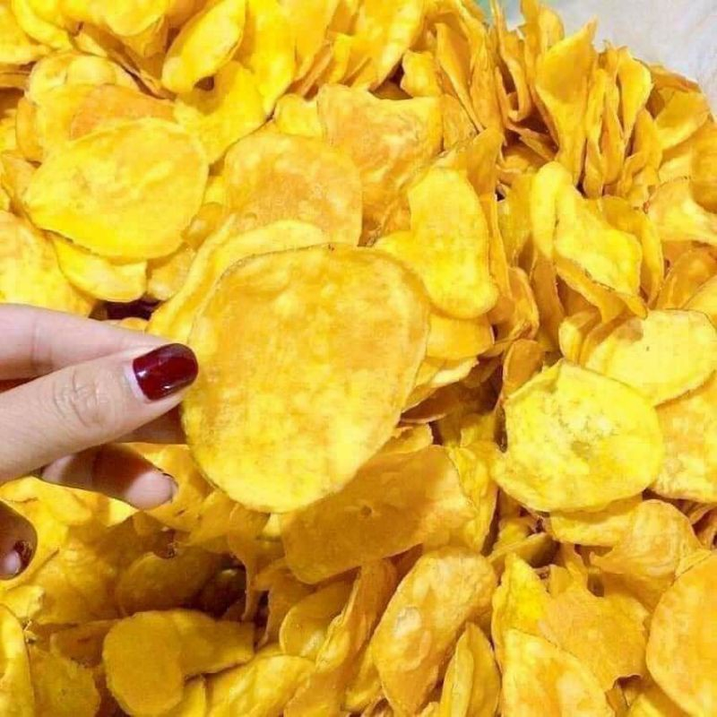 Khoai lang vàng sấy mật ong 500g Ăn Vặt Vui