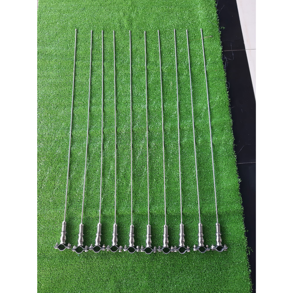 Ăng ten inox 304 hàng nhập thái gẵn vào chân gương xe tải