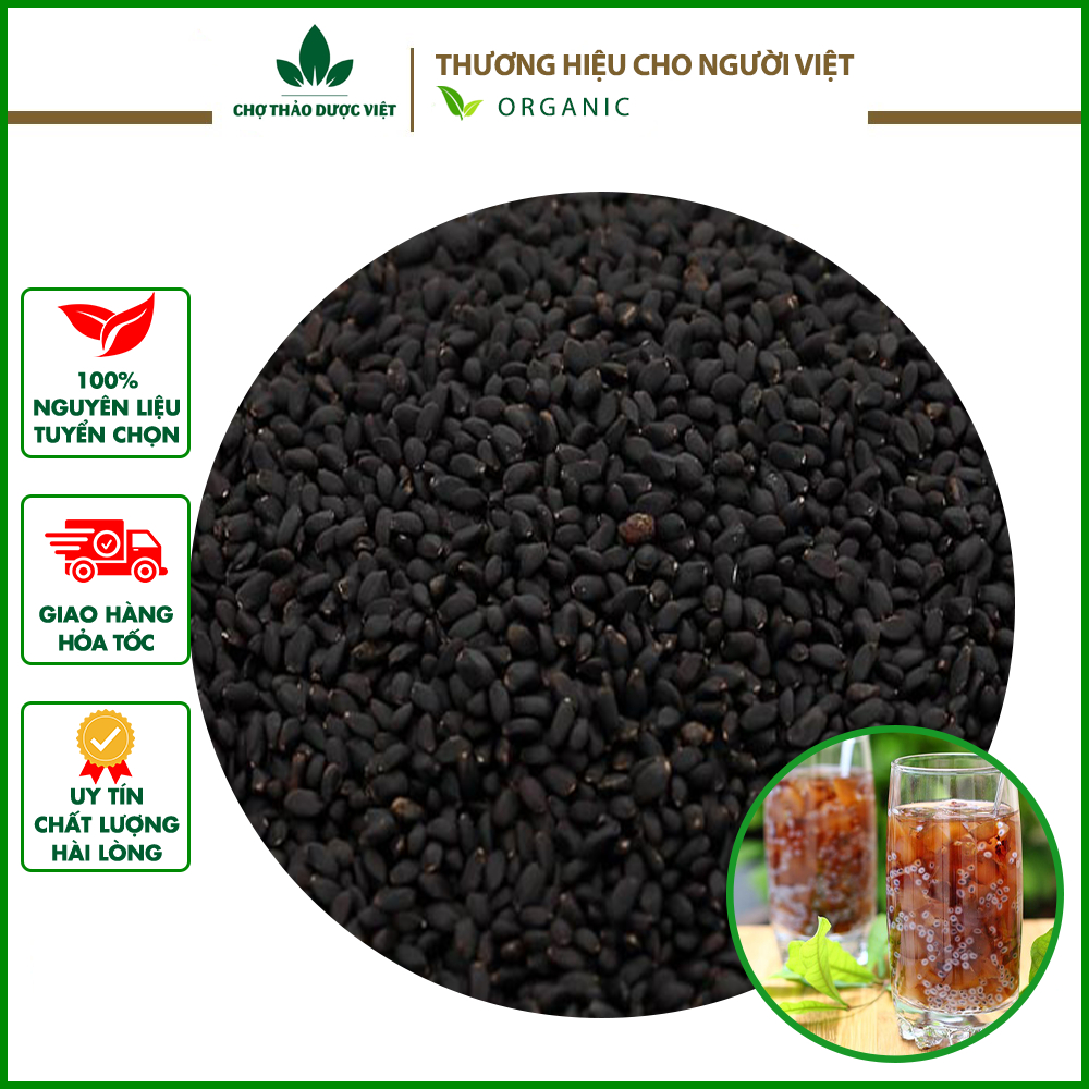 Hạt é nguyên chất 100g (Nấu chè, làm thạch sương sáo) - Chợ Thảo Dược Việt