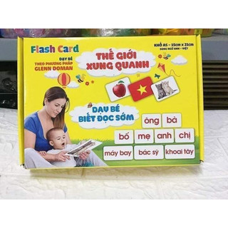 Bộ thẻ học thông minh 14,16,19 , thẻ học Glenn Doman chủ đề cho bé yêu