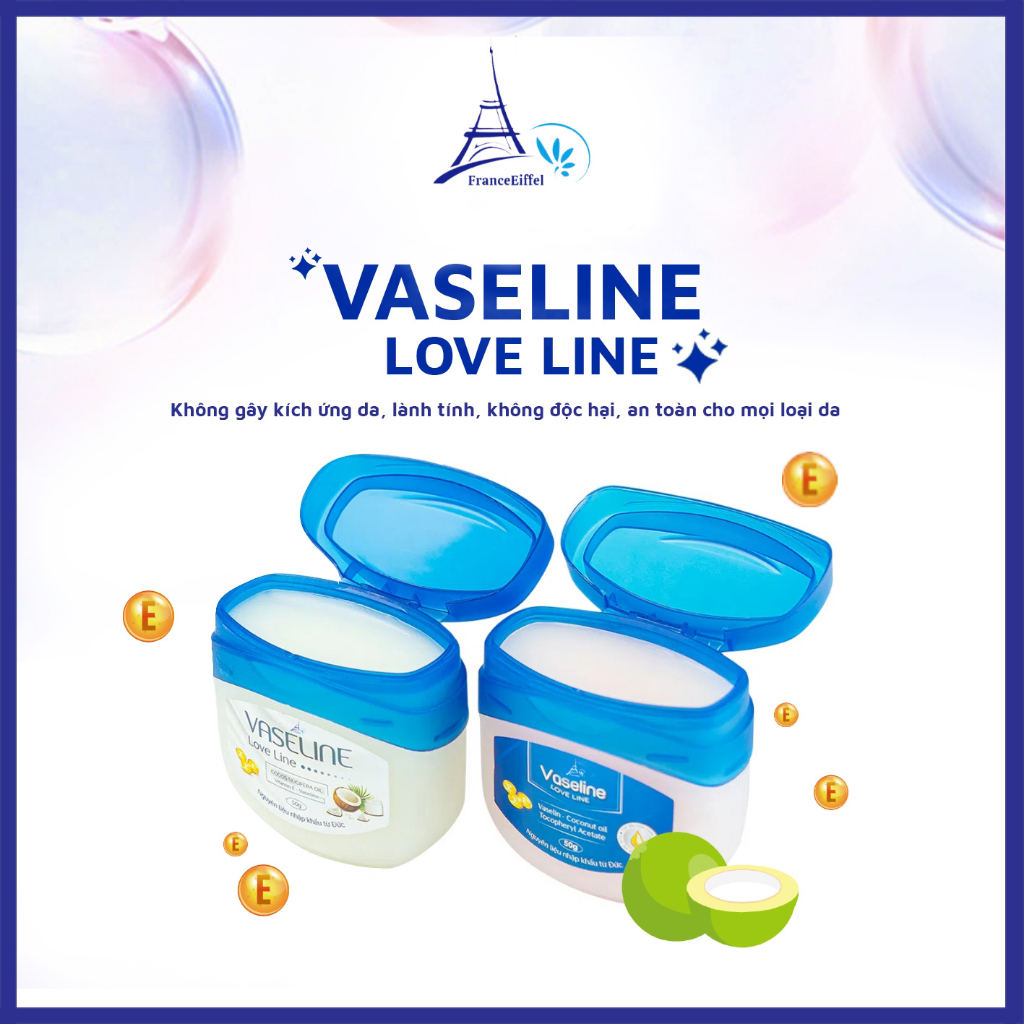 Sáp Dưỡng Ẩm Đa Năng Vaseline Love Line - FranceEiffel Lọ 50ml