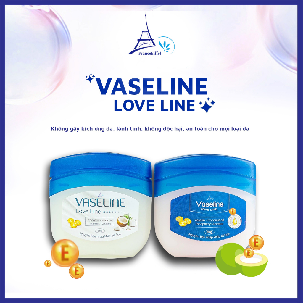 Sáp Dưỡng Ẩm Đa Năng Vaseline Love Line - FranceEiffel Lọ 50ml