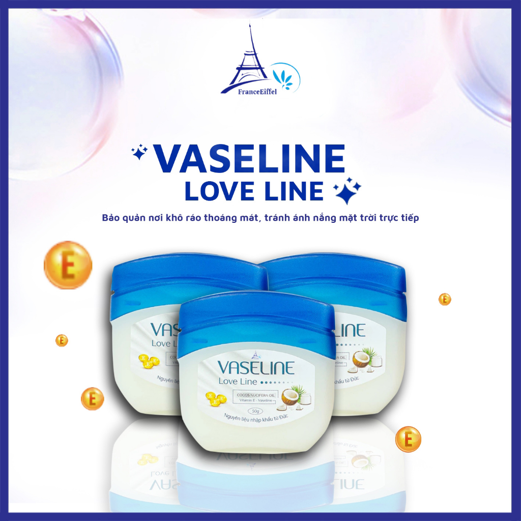 Sáp Dưỡng Ẩm Đa Năng Vaseline Love Line - FranceEiffel Lọ 50ml
