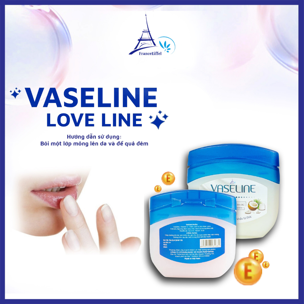 Sáp Dưỡng Ẩm Đa Năng Vaseline Love Line - FranceEiffel Lọ 50ml