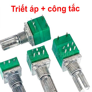 Biến trở triết áp đôi,đơn có công tắc volume 3, 5, 6, 8 chân rk097g 5k 10k 20k 50k 100k rv097ns rk097ns rk 097