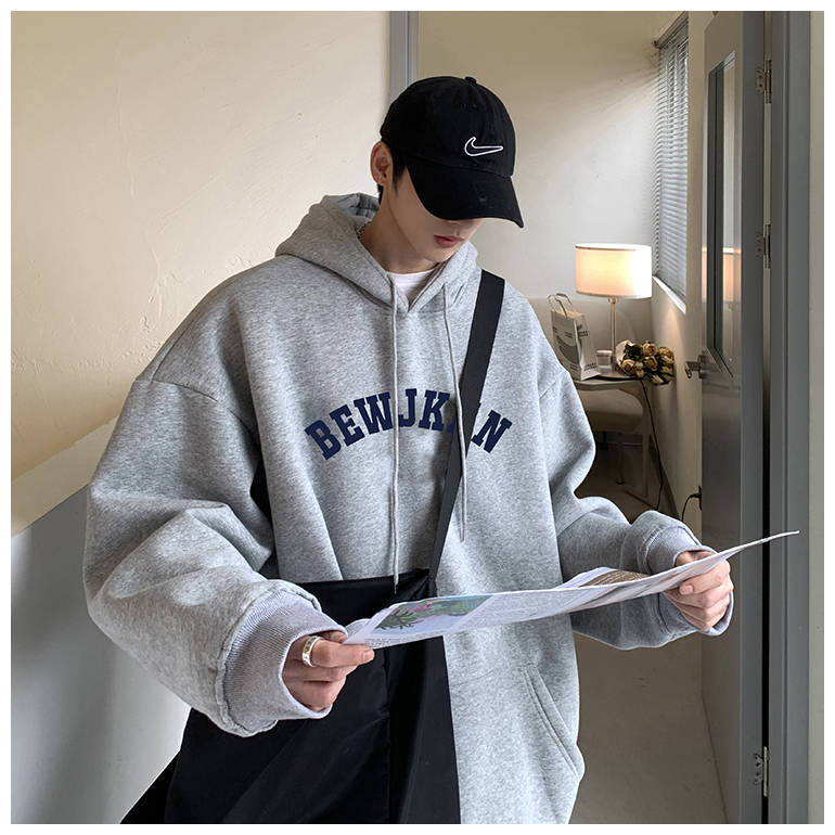 Áo hoodie nam có mũ 2 lớp form rộng, áo khoác hoodie BEWJKEN thời trang Ulzzang Hàn Quốc mặc đi chơi đi học mua đông