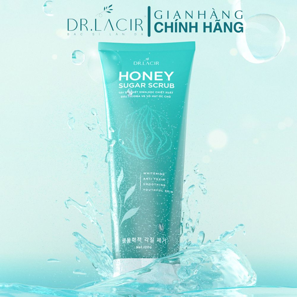 Tẩy da chết sinh học Honey Sugar Scrub DR.LACIR cho da nhạy cảm 120gr