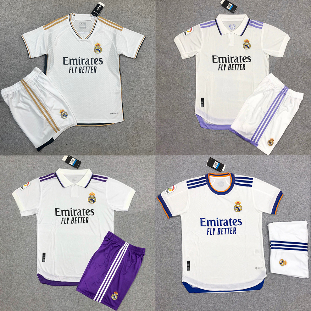 Bộ Quần Áo Bóng Đá CLB Real Madrid 2022/2023 Đủ 6 mẫu Hàng Thái Xịn