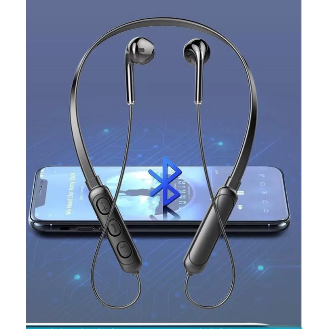 Tai Nghe Blutooth 5.0 Đeo Cổ Thể Thao Pin Trâu Nghe Nhạc Hay, Đàm Thoại Bảo Hành 12 tháng