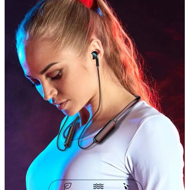 Tai Nghe Blutooth 5.0 Đeo Cổ Thể Thao Pin Trâu Nghe Nhạc Hay, Đàm Thoại Bảo Hành 12 tháng