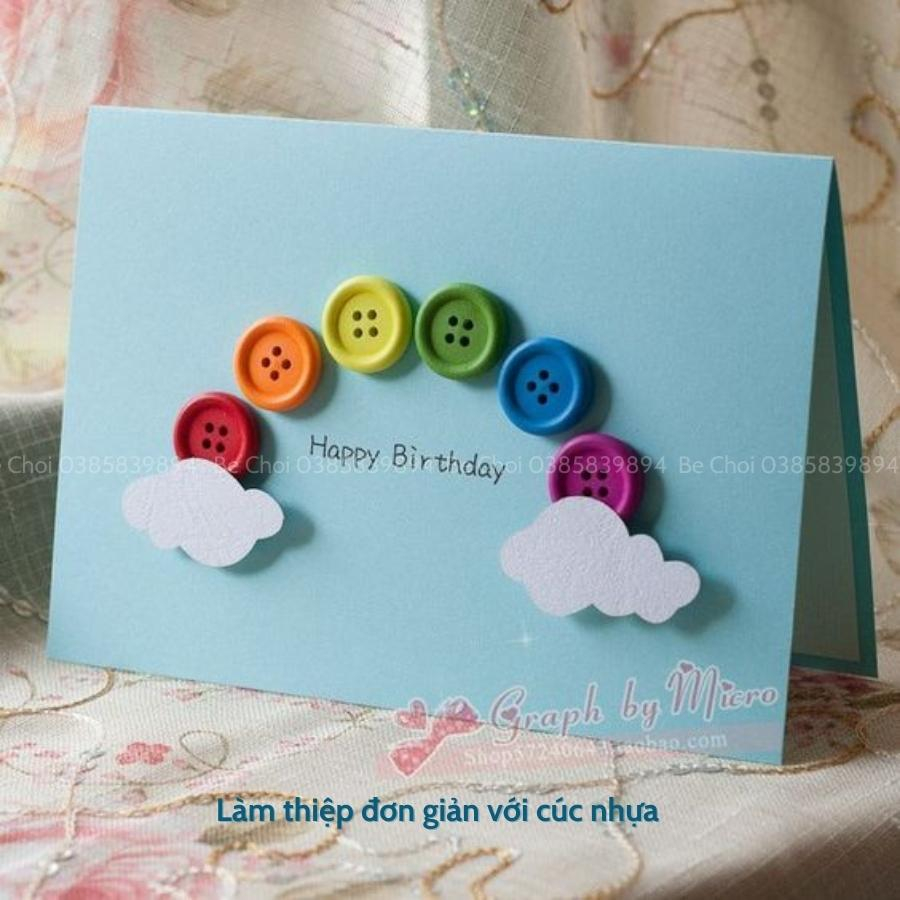 Cúc nhựa cho bé tạo hình, làm tranh, đồ thủ công, handmade, thú vị, sáng tạo