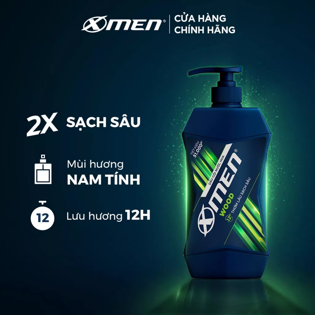 Dầu gội nước hoa Xmen 900g