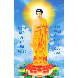 Tranh đính đá toàn bộ tự làm-Tranh phật A DI ĐÀ