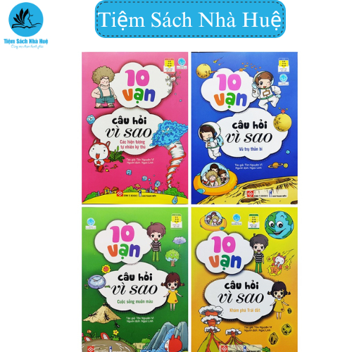 Sách 10 Vạn Câu Hỏi Vì Sao - Vũ Trụ - Trái Đất - Combo 4 (4 tập) - Tìm hiểu khoa học - Dành cho bé 6-9 tuổi- Đinh Tị