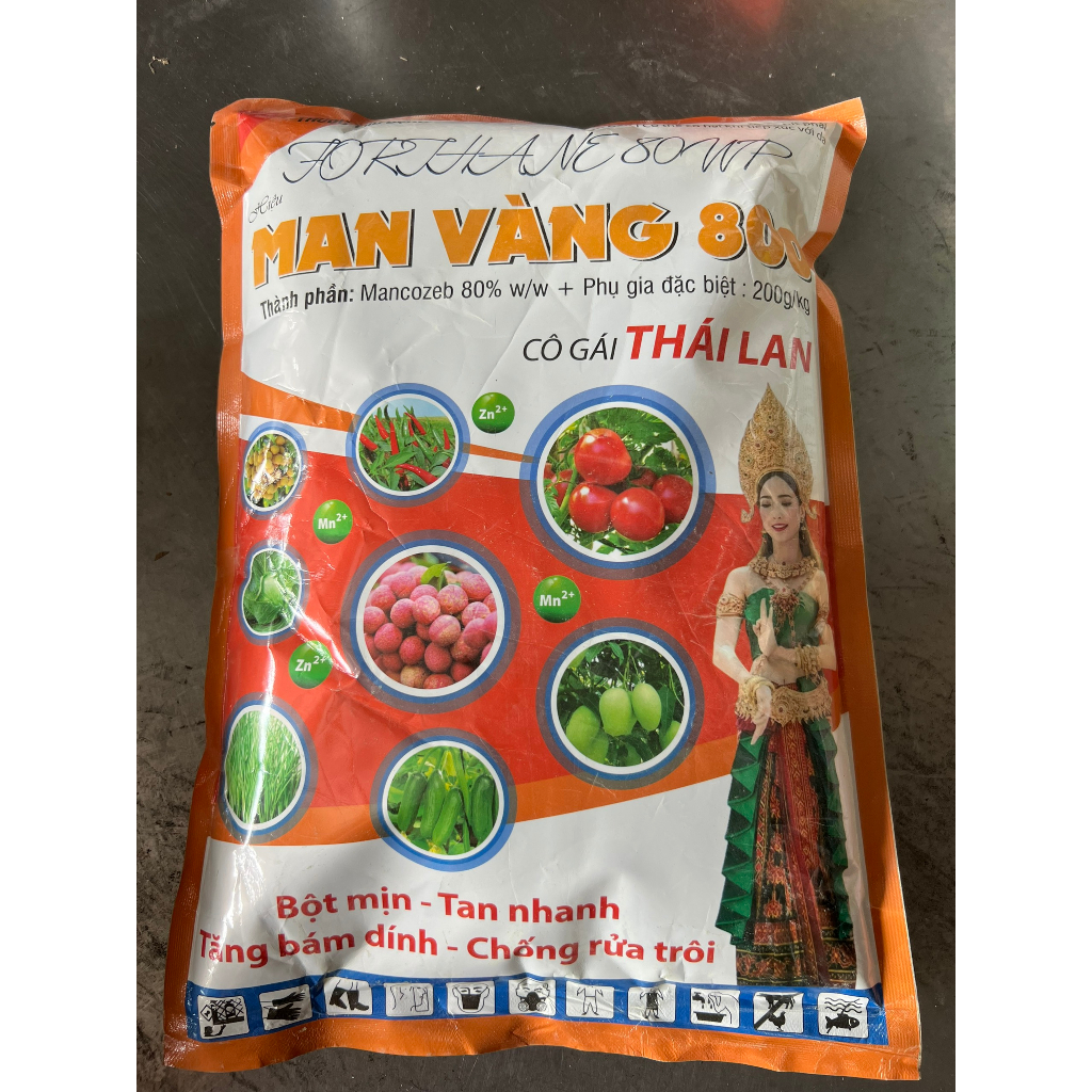 Thuốc trừ bệnh MANCOZEB 80w/w (loại 1kg bột vàng)