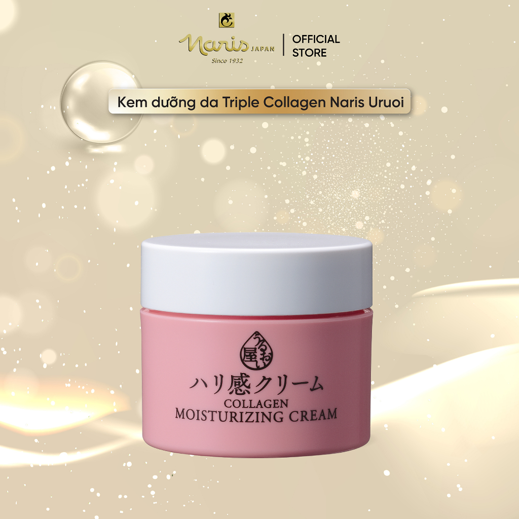 Kem dưỡng da Triple Collagen Naris Uruoi Moisturizing Cream 48g