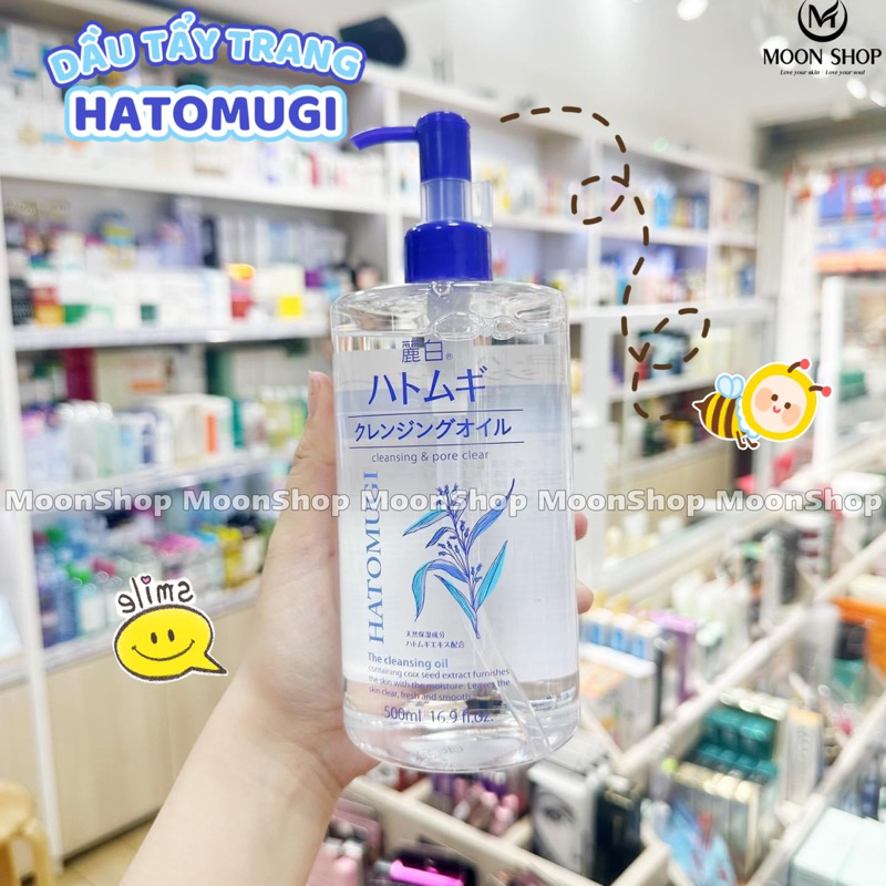 DẦU TẨY TRANG HATOMUGI 500ml