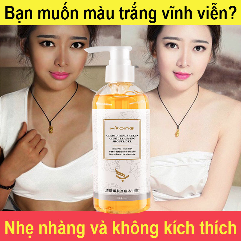 Sữa tắm làm trắng 260ml Tẩy tế bào chết nhanh chóng làm trắng vĩnh viễn dưỡng ẩm làm sáng màu da chăm sóc cơ thể