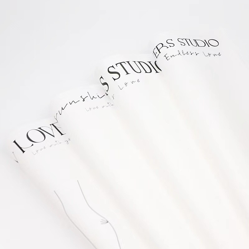 Tập 20 tờ giấy gói hoa LOVE ,studio, you are, flower sang chảnh khổ 30x45cm chống nước