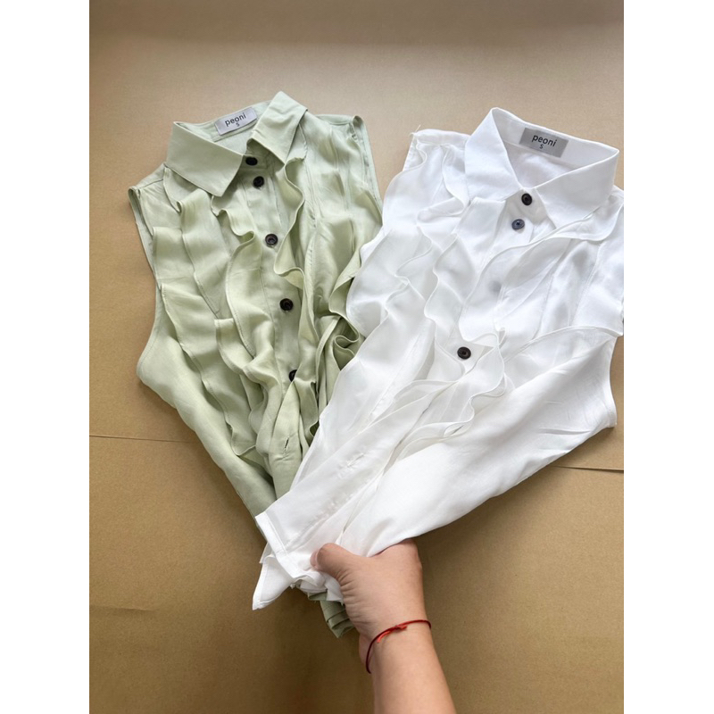 Áo linen tưng dẻo nhúng xinh