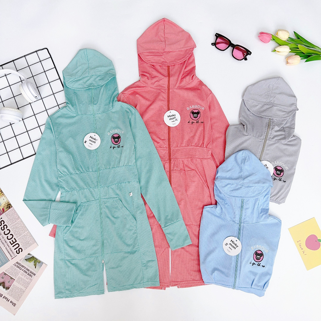 Áo chống nắng cho bé, áo choàng nắng toàn thân dáng dài thông hơi kim cương cho bé gái, bé trai