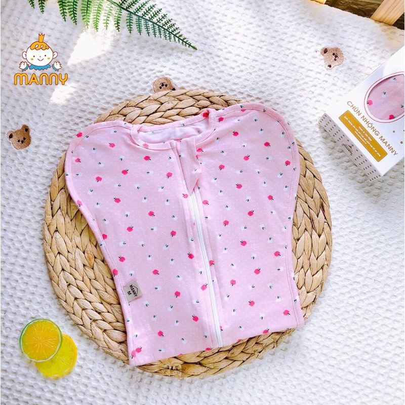 Chũn ngủ Manny cho bé sơ sinh mềm mại co giãn 4 chiều, giúp bé ngủ ngon sâu giấc