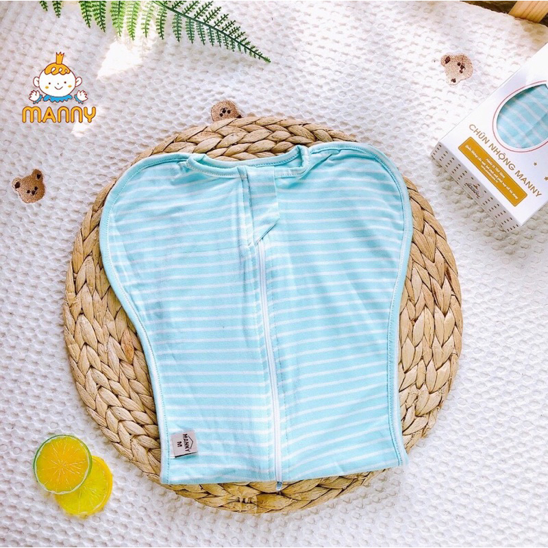 Chũn ngủ Manny cho bé sơ sinh mềm mại co giãn 4 chiều, giúp bé ngủ ngon sâu giấc