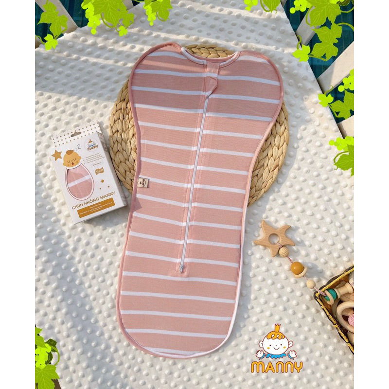 Chũn ngủ Manny cho bé sơ sinh mềm mại co giãn 4 chiều, giúp bé ngủ ngon sâu giấc