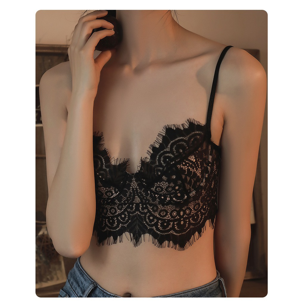 Áo bra corset bralette ren mềm nâng ngực có gọng mút sexy sang chảnh