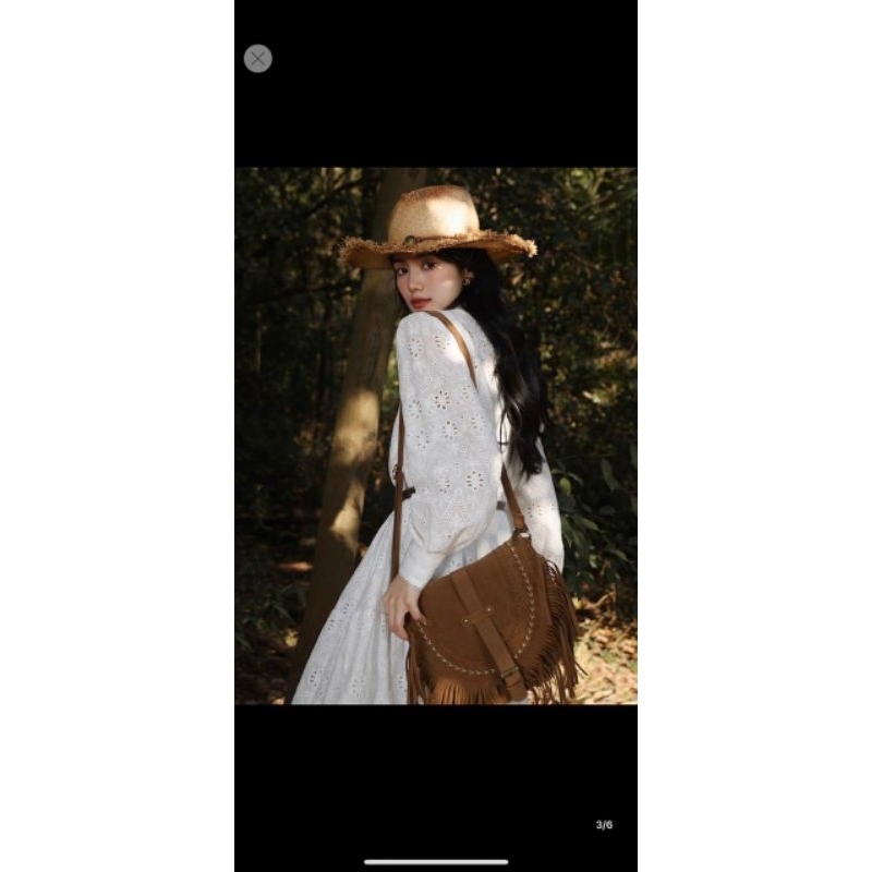 Đầm midi Topshop tay dài