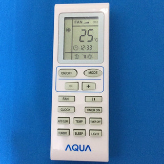 Remote điều khiển máy lạnh điều hoà aqua mặt vuông tặng kèm pin