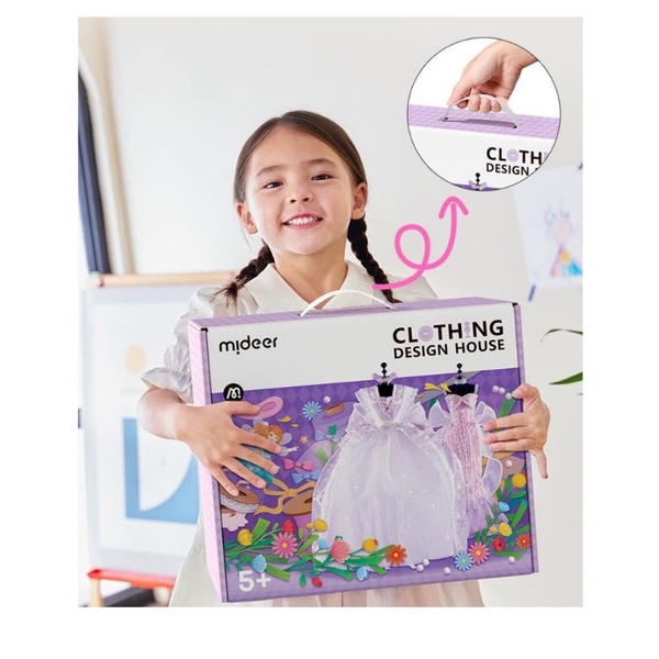 Đồ Chơi Thiết Kế Thời Trang Váy Đầm Cho Bé Gái An Toàn Không Dùng Kim MD6362