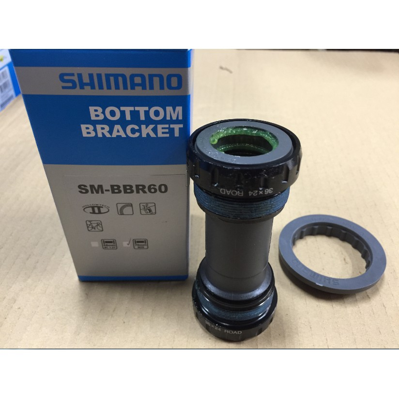 Trục giữa xe đạp Shimano Bottom Bracket 68/70mm BC1.37x24, BB răng Anh/Nhật, hàng chính hãng shimano