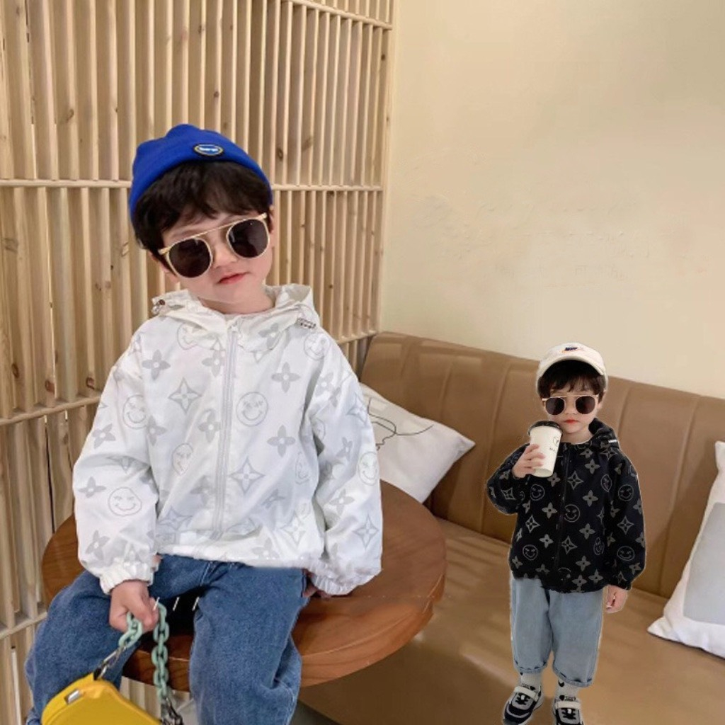 Áo khoác gió L.V, áo gió thu đông mẫu mới cho bé 8 - 20kg