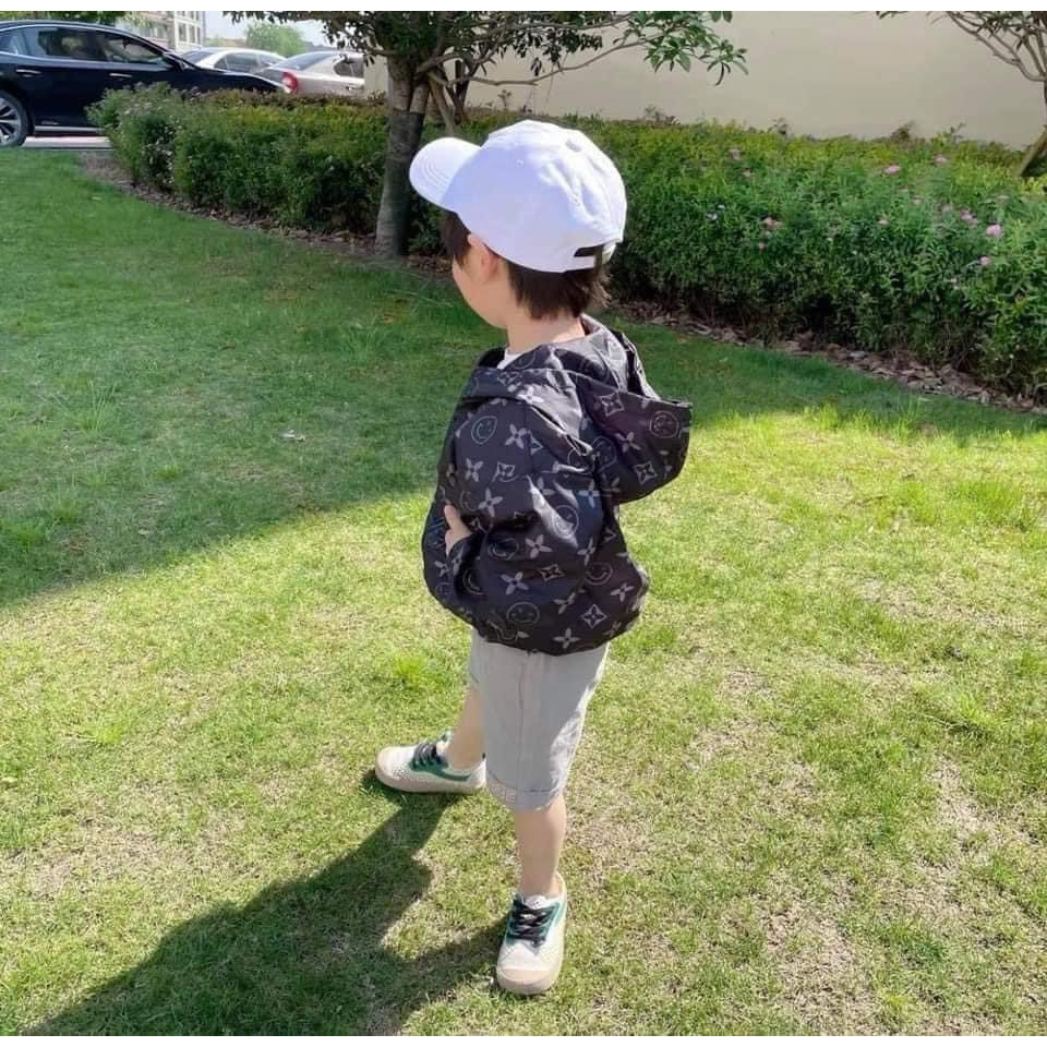 Áo khoác gió L.V, áo gió thu đông mẫu mới cho bé 8 - 20kg