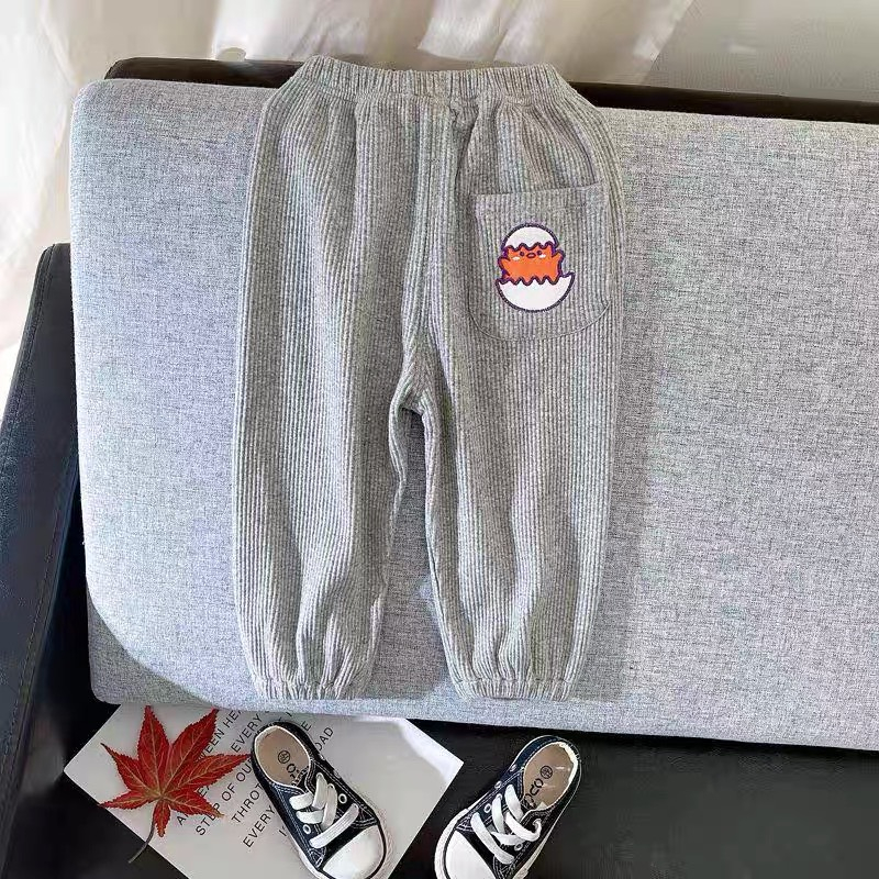 Quần bomber chất len tăm 5 màu thêu hình cực đẹp cho bé trai và bé gái 8 - 18kg