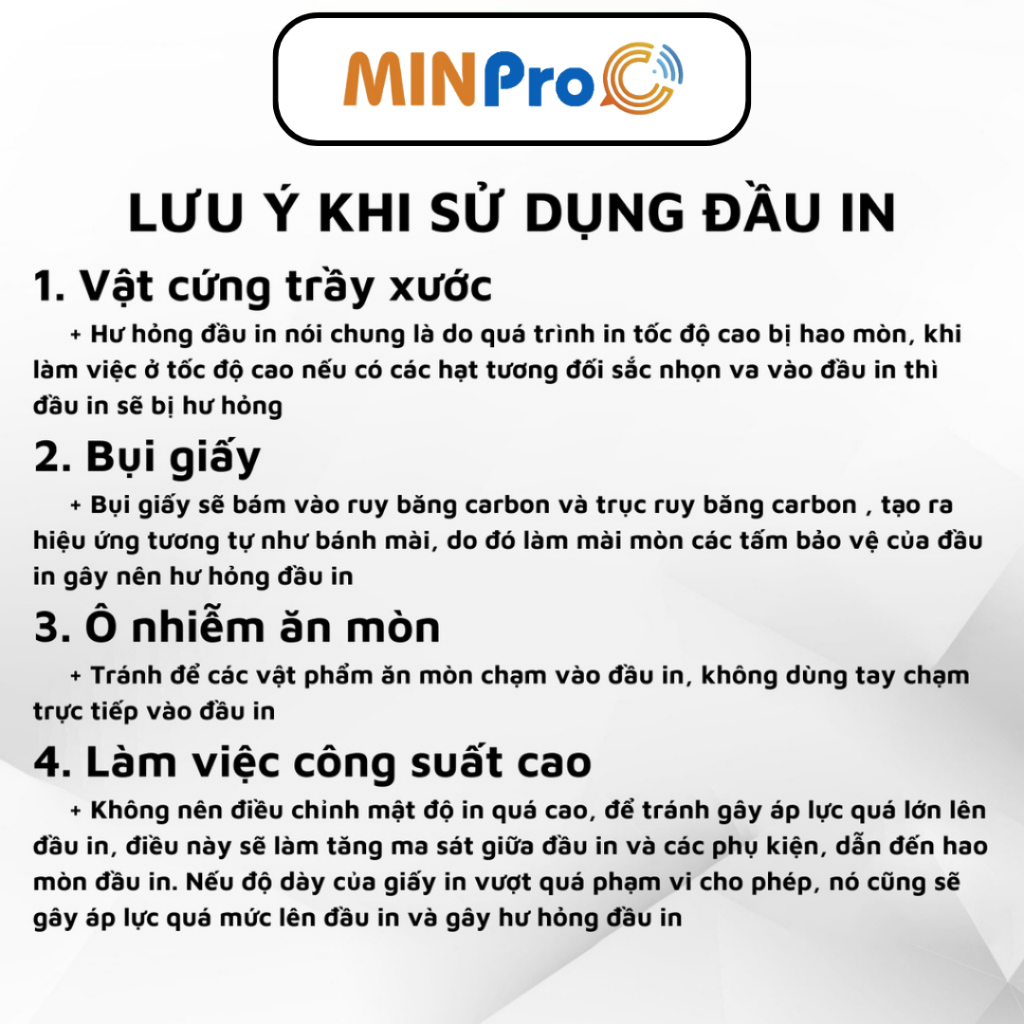 Đầu in nhiệt MINPRO dùng cho máy in nhiệt HPRT N41