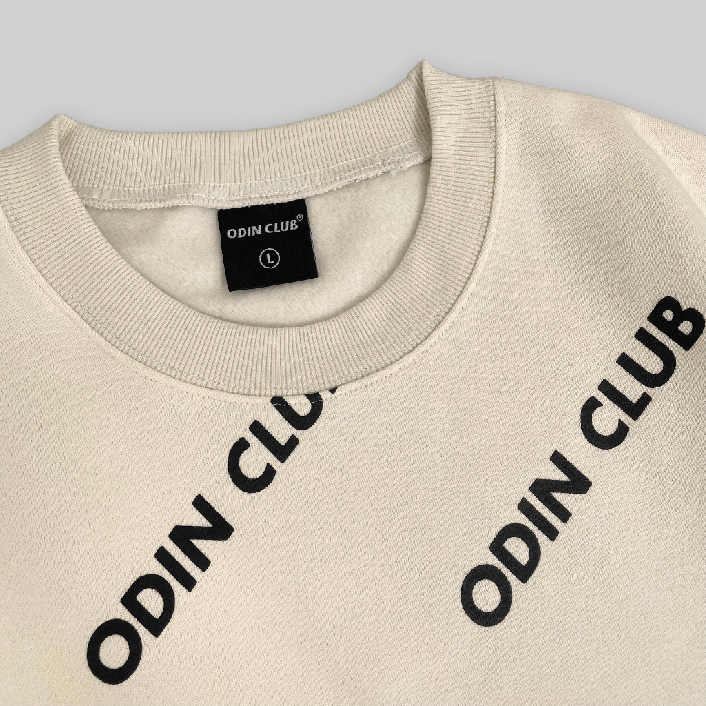 Áo nỉ sweater oversize Beans ODIN CLUB, Áo sweater dài tay form rộng nam nữ unisex, Local Brand ODIN CLUB