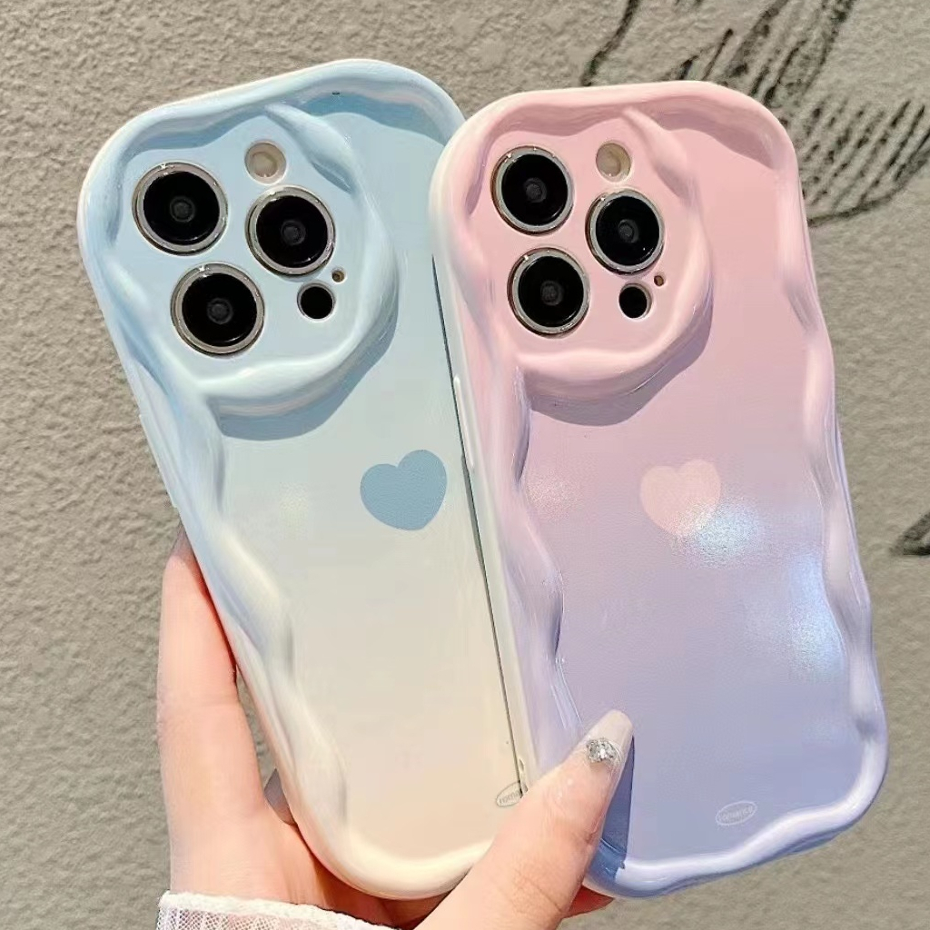 Ốp Điện Thoại Màu Hồng gradient Cho iPhone 11 12 7 / 8 7plus 12Pro 8plus xr xsmax x 11Promax 14 13 14plus 11Promx sk1016