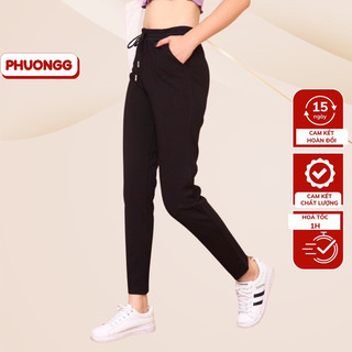 Quần jogger nữ PHUONGG  chất vải umi cao cấp trơn 1 màu  Quảng Châu đủ size 40 - 65kg