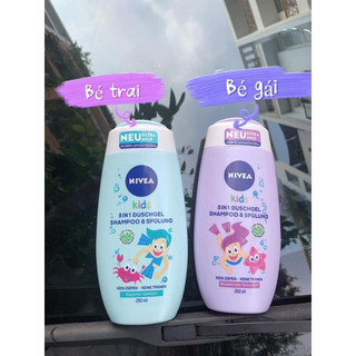 Sữa tắm gội xả 3in1 nivea cho bé